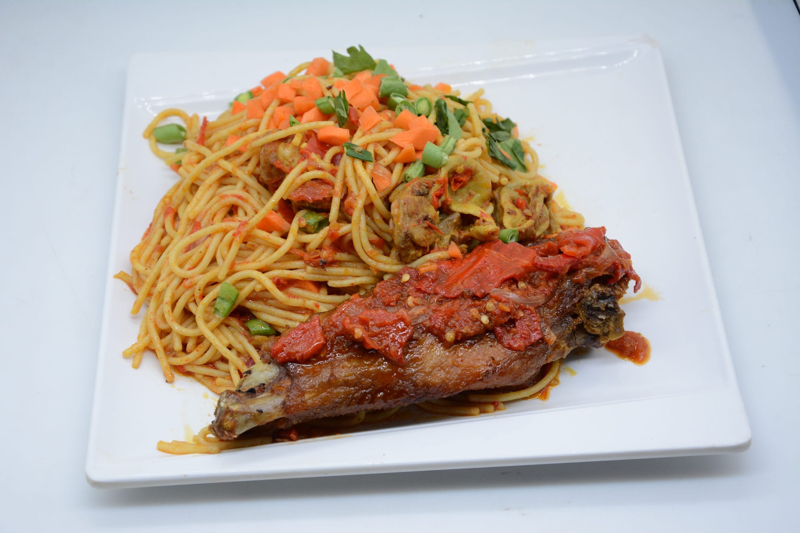 Stir-Fry Spaghetti with Turkey
