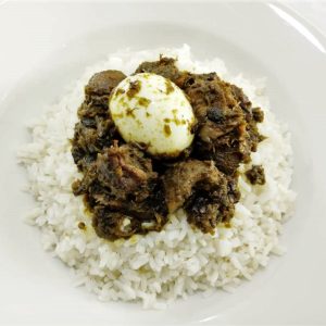 White Rice with Ayamase