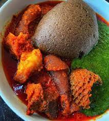 Amala, Gbegiri & Ewedu (with Goat meat)