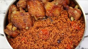 Smokey Jollof Rice with chicken (Winip Special Recipe)